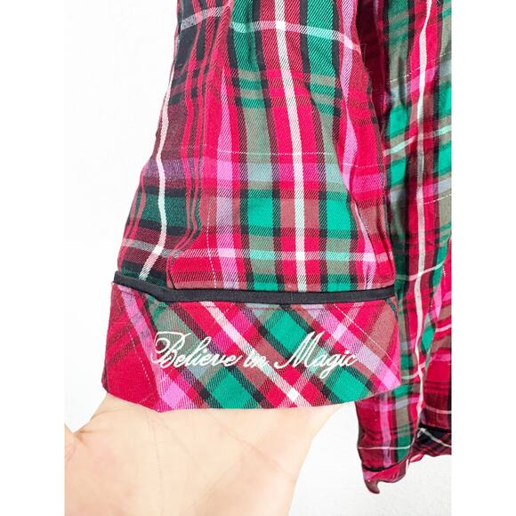 NWT Victoria’s Secret Flannel Romper Size XXL Red Plaid Print Pajamas Sleepwear - Picture 10 of 14